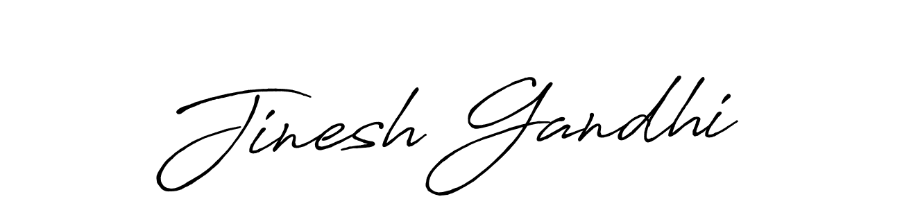 Use a signature maker to create a handwritten signature online. With this signature software, you can design (Antro_Vectra_Bolder) your own signature for name Jinesh Gandhi. Jinesh Gandhi signature style 7 images and pictures png