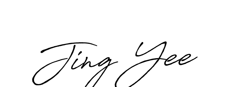 You should practise on your own different ways (Antro_Vectra_Bolder) to write your name (Jing Yee) in signature. don't let someone else do it for you. Jing Yee signature style 7 images and pictures png
