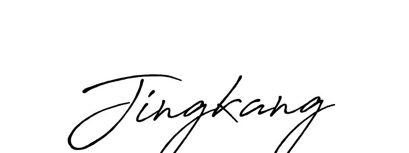 Jingkang stylish signature style. Best Handwritten Sign (Antro_Vectra_Bolder) for my name. Handwritten Signature Collection Ideas for my name Jingkang. Jingkang signature style 7 images and pictures png