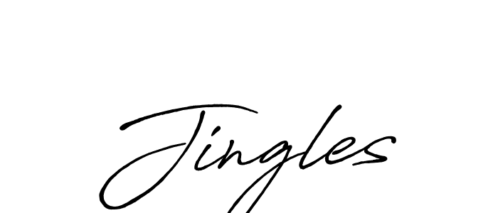 Create a beautiful signature design for name Jingles. With this signature (Antro_Vectra_Bolder) fonts, you can make a handwritten signature for free. Jingles signature style 7 images and pictures png
