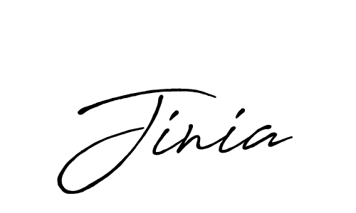 Use a signature maker to create a handwritten signature online. With this signature software, you can design (Antro_Vectra_Bolder) your own signature for name Jinia. Jinia signature style 7 images and pictures png