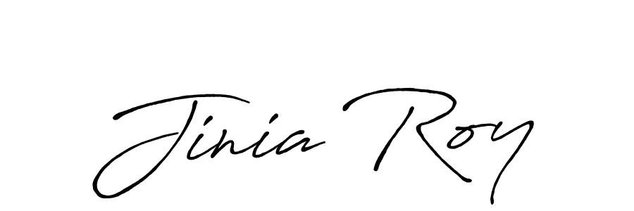 Also You can easily find your signature by using the search form. We will create Jinia Roy name handwritten signature images for you free of cost using Antro_Vectra_Bolder sign style. Jinia Roy signature style 7 images and pictures png