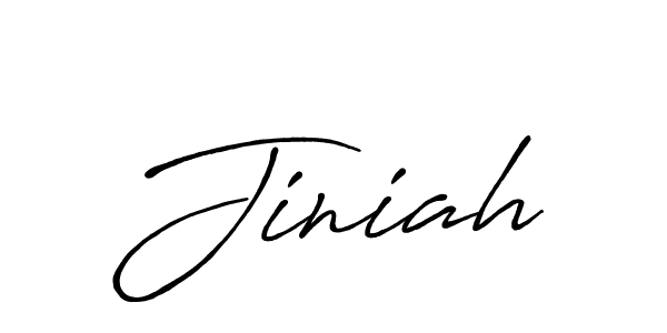 Also we have Jiniah name is the best signature style. Create professional handwritten signature collection using Antro_Vectra_Bolder autograph style. Jiniah signature style 7 images and pictures png