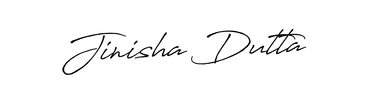 Antro_Vectra_Bolder is a professional signature style that is perfect for those who want to add a touch of class to their signature. It is also a great choice for those who want to make their signature more unique. Get Jinisha Dutta name to fancy signature for free. Jinisha Dutta signature style 7 images and pictures png