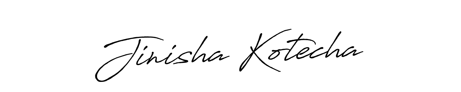 Make a short Jinisha Kotecha signature style. Manage your documents anywhere anytime using Antro_Vectra_Bolder. Create and add eSignatures, submit forms, share and send files easily. Jinisha Kotecha signature style 7 images and pictures png
