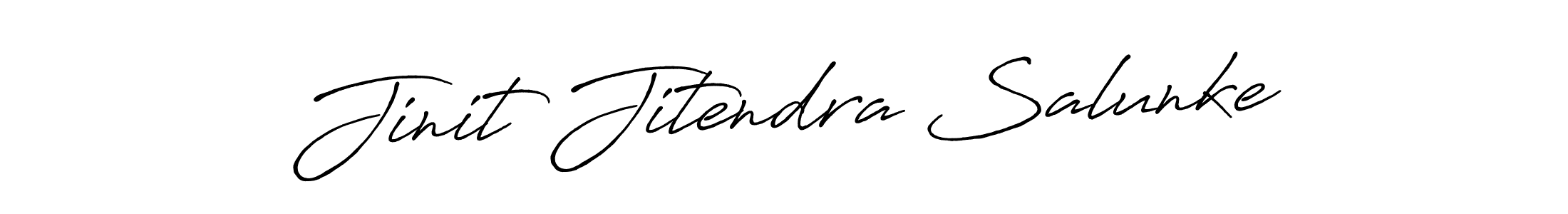 Also You can easily find your signature by using the search form. We will create Jinit Jitendra Salunke name handwritten signature images for you free of cost using Antro_Vectra_Bolder sign style. Jinit Jitendra Salunke signature style 7 images and pictures png