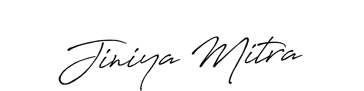 Use a signature maker to create a handwritten signature online. With this signature software, you can design (Antro_Vectra_Bolder) your own signature for name Jiniya Mitra. Jiniya Mitra signature style 7 images and pictures png