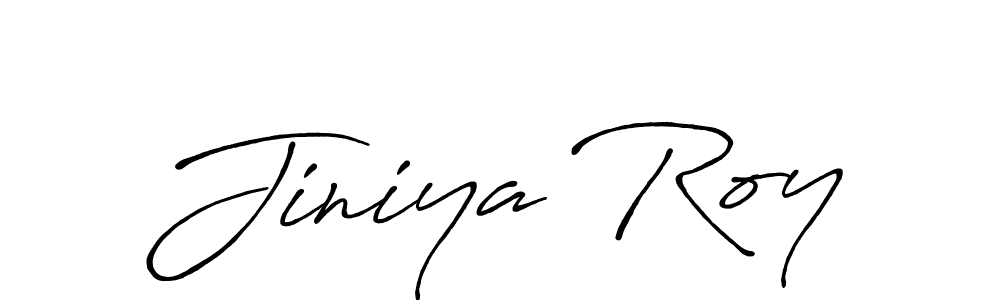 Use a signature maker to create a handwritten signature online. With this signature software, you can design (Antro_Vectra_Bolder) your own signature for name Jiniya Roy. Jiniya Roy signature style 7 images and pictures png