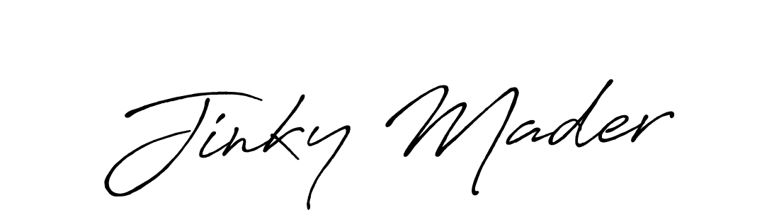 Similarly Antro_Vectra_Bolder is the best handwritten signature design. Signature creator online .You can use it as an online autograph creator for name Jinky Mader. Jinky Mader signature style 7 images and pictures png