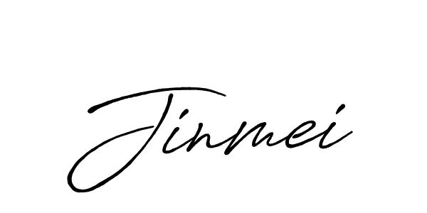 Make a beautiful signature design for name Jinmei. With this signature (Antro_Vectra_Bolder) style, you can create a handwritten signature for free. Jinmei signature style 7 images and pictures png