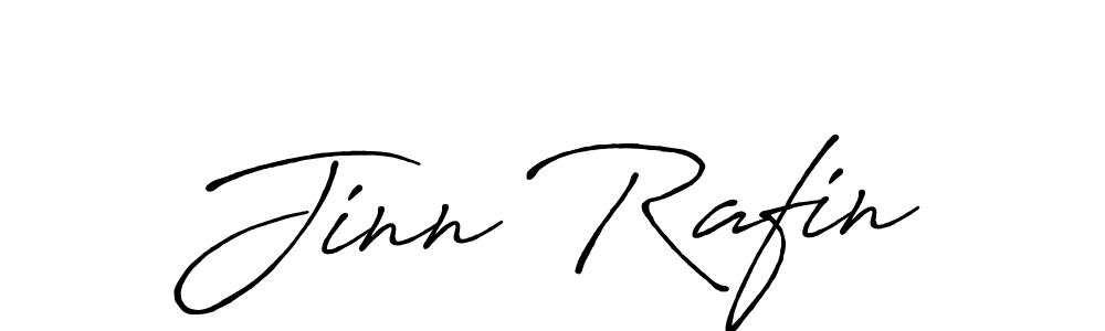 Make a beautiful signature design for name Jinn Rafin. With this signature (Antro_Vectra_Bolder) style, you can create a handwritten signature for free. Jinn Rafin signature style 7 images and pictures png