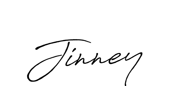 How to make Jinney signature? Antro_Vectra_Bolder is a professional autograph style. Create handwritten signature for Jinney name. Jinney signature style 7 images and pictures png