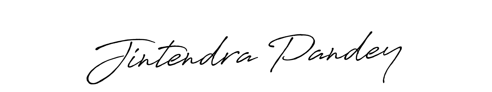 Create a beautiful signature design for name Jintendra Pandey. With this signature (Antro_Vectra_Bolder) fonts, you can make a handwritten signature for free. Jintendra Pandey signature style 7 images and pictures png