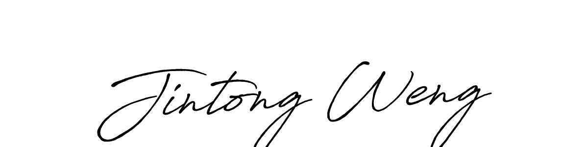 Make a short Jintong Weng signature style. Manage your documents anywhere anytime using Antro_Vectra_Bolder. Create and add eSignatures, submit forms, share and send files easily. Jintong Weng signature style 7 images and pictures png