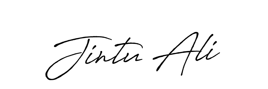 Also we have Jintu Ali name is the best signature style. Create professional handwritten signature collection using Antro_Vectra_Bolder autograph style. Jintu Ali signature style 7 images and pictures png