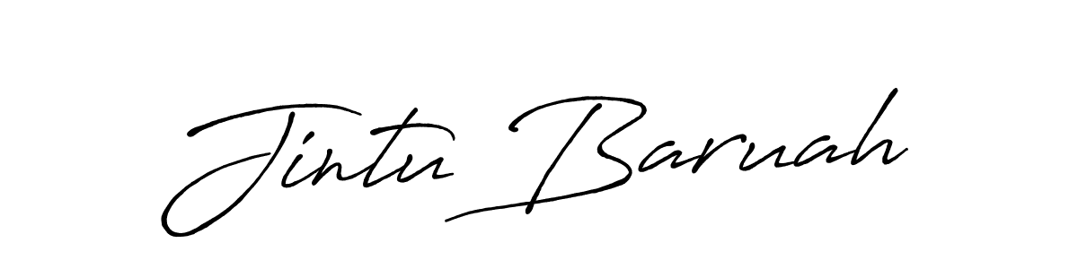 Also You can easily find your signature by using the search form. We will create Jintu Baruah name handwritten signature images for you free of cost using Antro_Vectra_Bolder sign style. Jintu Baruah signature style 7 images and pictures png