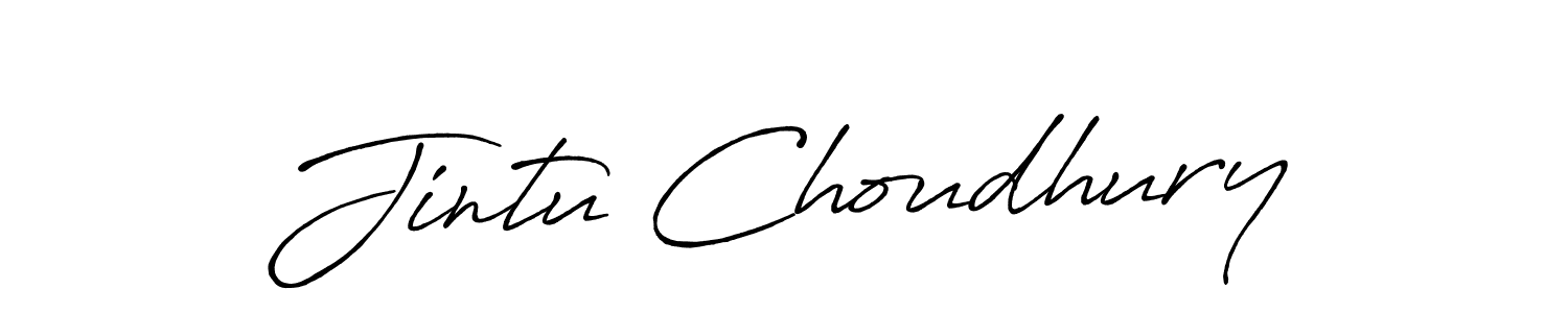 Use a signature maker to create a handwritten signature online. With this signature software, you can design (Antro_Vectra_Bolder) your own signature for name Jintu Choudhury. Jintu Choudhury signature style 7 images and pictures png