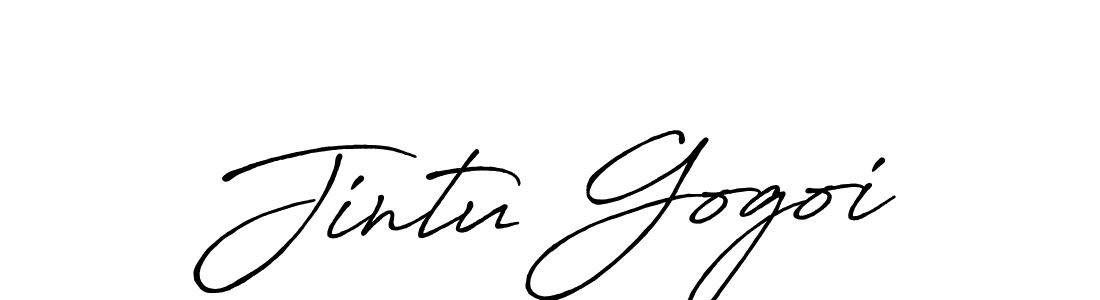 Also we have Jintu Gogoi name is the best signature style. Create professional handwritten signature collection using Antro_Vectra_Bolder autograph style. Jintu Gogoi signature style 7 images and pictures png