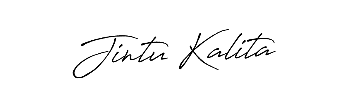 Antro_Vectra_Bolder is a professional signature style that is perfect for those who want to add a touch of class to their signature. It is also a great choice for those who want to make their signature more unique. Get Jintu Kalita name to fancy signature for free. Jintu Kalita signature style 7 images and pictures png