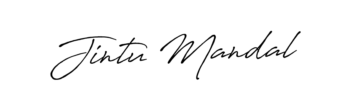 Antro_Vectra_Bolder is a professional signature style that is perfect for those who want to add a touch of class to their signature. It is also a great choice for those who want to make their signature more unique. Get Jintu Mandal name to fancy signature for free. Jintu Mandal signature style 7 images and pictures png
