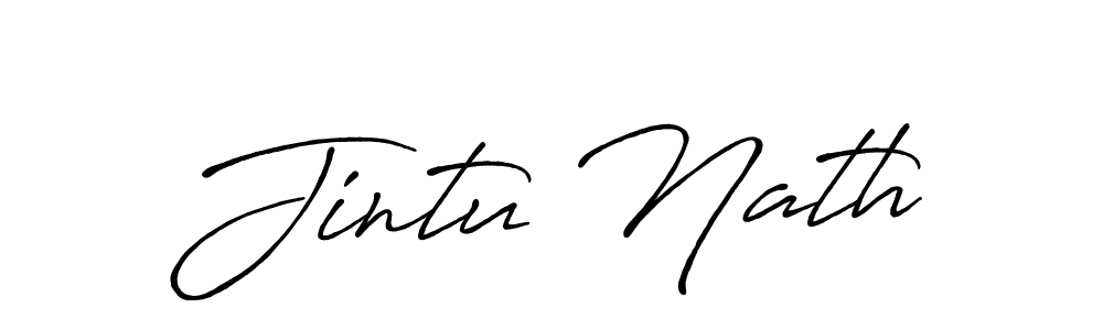 How to make Jintu Nath signature? Antro_Vectra_Bolder is a professional autograph style. Create handwritten signature for Jintu Nath name. Jintu Nath signature style 7 images and pictures png
