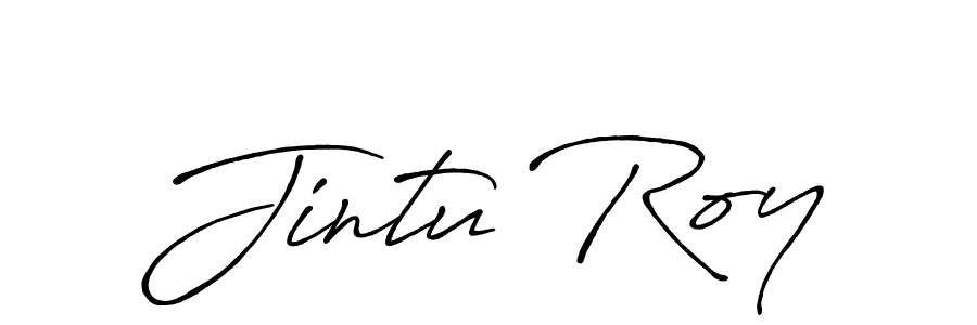 How to make Jintu Roy signature? Antro_Vectra_Bolder is a professional autograph style. Create handwritten signature for Jintu Roy name. Jintu Roy signature style 7 images and pictures png