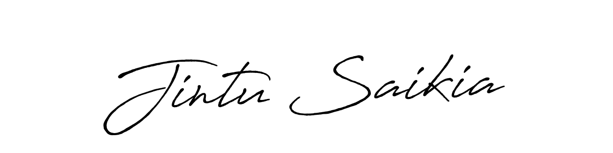How to make Jintu Saikia signature? Antro_Vectra_Bolder is a professional autograph style. Create handwritten signature for Jintu Saikia name. Jintu Saikia signature style 7 images and pictures png