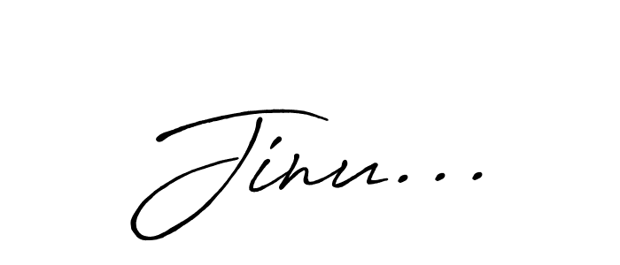 Jinu... stylish signature style. Best Handwritten Sign (Antro_Vectra_Bolder) for my name. Handwritten Signature Collection Ideas for my name Jinu.... Jinu... signature style 7 images and pictures png