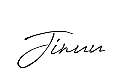 Design your own signature with our free online signature maker. With this signature software, you can create a handwritten (Antro_Vectra_Bolder) signature for name Jinuu. Jinuu signature style 7 images and pictures png