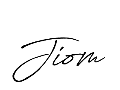 Create a beautiful signature design for name Jiom. With this signature (Antro_Vectra_Bolder) fonts, you can make a handwritten signature for free. Jiom signature style 7 images and pictures png