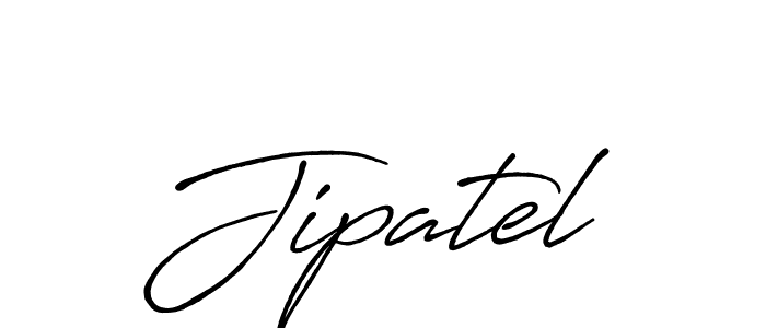 Create a beautiful signature design for name Jipatel. With this signature (Antro_Vectra_Bolder) fonts, you can make a handwritten signature for free. Jipatel signature style 7 images and pictures png