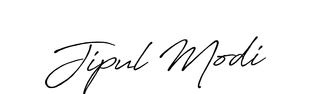 Jipul Modi stylish signature style. Best Handwritten Sign (Antro_Vectra_Bolder) for my name. Handwritten Signature Collection Ideas for my name Jipul Modi. Jipul Modi signature style 7 images and pictures png