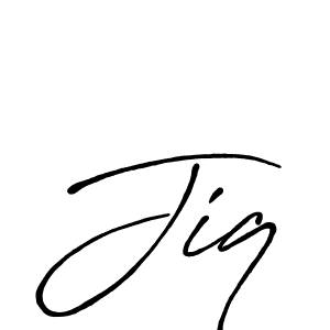 How to make Jiq name signature. Use Antro_Vectra_Bolder style for creating short signs online. This is the latest handwritten sign. Jiq signature style 7 images and pictures png