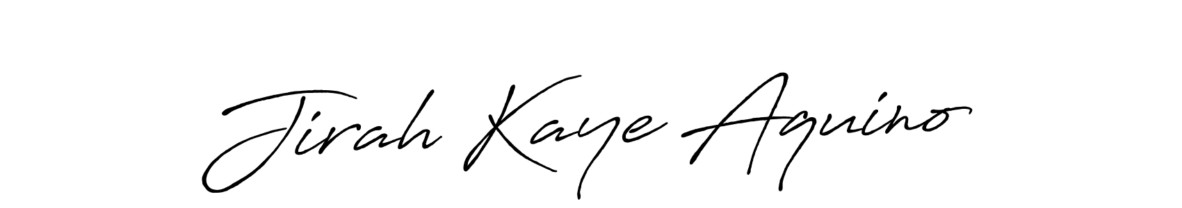 Also we have Jirah Kaye Aquino name is the best signature style. Create professional handwritten signature collection using Antro_Vectra_Bolder autograph style. Jirah Kaye Aquino signature style 7 images and pictures png