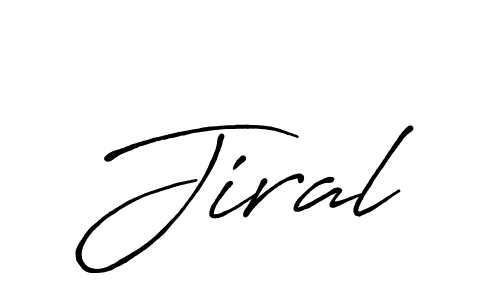 Jiral stylish signature style. Best Handwritten Sign (Antro_Vectra_Bolder) for my name. Handwritten Signature Collection Ideas for my name Jiral. Jiral signature style 7 images and pictures png