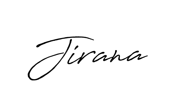 Jirana stylish signature style. Best Handwritten Sign (Antro_Vectra_Bolder) for my name. Handwritten Signature Collection Ideas for my name Jirana. Jirana signature style 7 images and pictures png