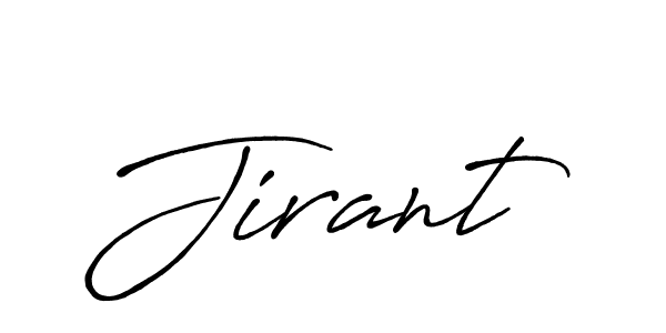 The best way (Antro_Vectra_Bolder) to make a short signature is to pick only two or three words in your name. The name Jirant include a total of six letters. For converting this name. Jirant signature style 7 images and pictures png