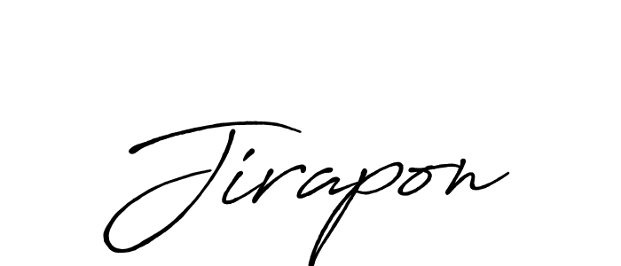 Create a beautiful signature design for name Jirapon. With this signature (Antro_Vectra_Bolder) fonts, you can make a handwritten signature for free. Jirapon signature style 7 images and pictures png