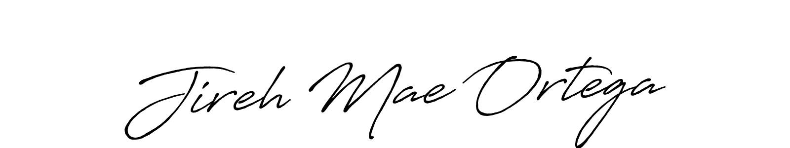 Jireh Mae Ortega stylish signature style. Best Handwritten Sign (Antro_Vectra_Bolder) for my name. Handwritten Signature Collection Ideas for my name Jireh Mae Ortega. Jireh Mae Ortega signature style 7 images and pictures png