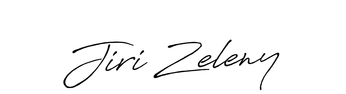 Make a beautiful signature design for name Jiri Zeleny. With this signature (Antro_Vectra_Bolder) style, you can create a handwritten signature for free. Jiri Zeleny signature style 7 images and pictures png