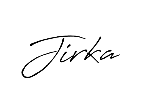 Design your own signature with our free online signature maker. With this signature software, you can create a handwritten (Antro_Vectra_Bolder) signature for name Jirka. Jirka signature style 7 images and pictures png