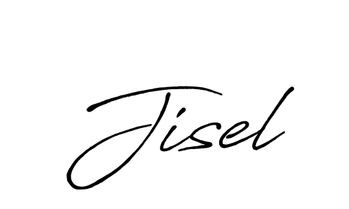 Similarly Antro_Vectra_Bolder is the best handwritten signature design. Signature creator online .You can use it as an online autograph creator for name Jisel. Jisel signature style 7 images and pictures png