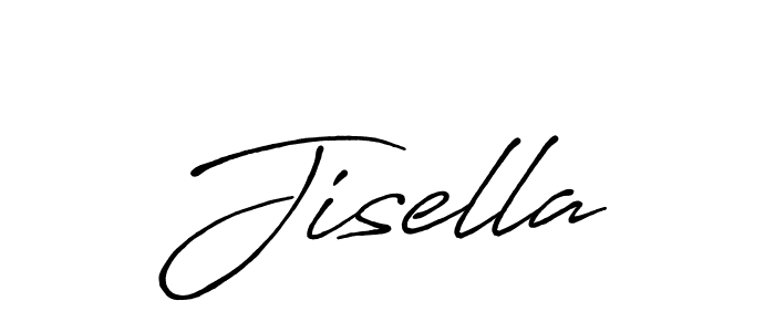 How to make Jisella name signature. Use Antro_Vectra_Bolder style for creating short signs online. This is the latest handwritten sign. Jisella signature style 7 images and pictures png