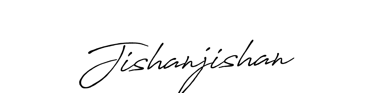 Design your own signature with our free online signature maker. With this signature software, you can create a handwritten (Antro_Vectra_Bolder) signature for name Jishanjishan. Jishanjishan signature style 7 images and pictures png