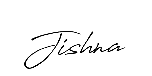 Design your own signature with our free online signature maker. With this signature software, you can create a handwritten (Antro_Vectra_Bolder) signature for name Jishna. Jishna signature style 7 images and pictures png