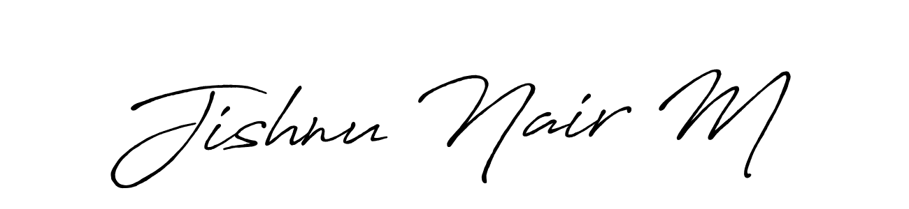 You can use this online signature creator to create a handwritten signature for the name Jishnu Nair M. This is the best online autograph maker. Jishnu Nair M signature style 7 images and pictures png