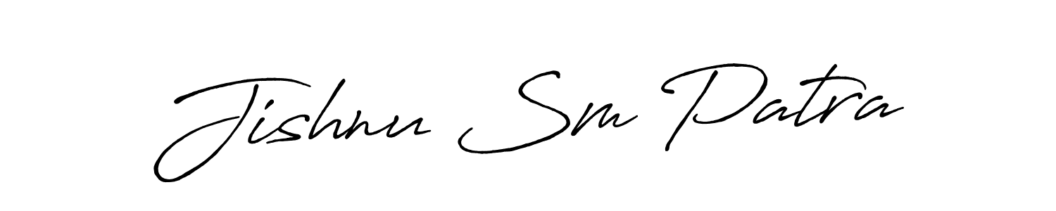 Make a beautiful signature design for name Jishnu Sm Patra. Use this online signature maker to create a handwritten signature for free. Jishnu Sm Patra signature style 7 images and pictures png