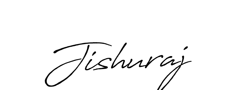 Use a signature maker to create a handwritten signature online. With this signature software, you can design (Antro_Vectra_Bolder) your own signature for name Jishuraj. Jishuraj signature style 7 images and pictures png