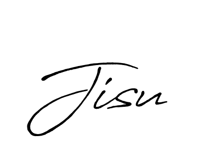 Use a signature maker to create a handwritten signature online. With this signature software, you can design (Antro_Vectra_Bolder) your own signature for name Jisu. Jisu signature style 7 images and pictures png