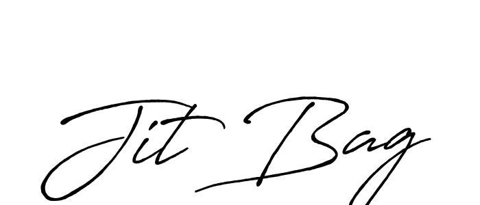 Use a signature maker to create a handwritten signature online. With this signature software, you can design (Antro_Vectra_Bolder) your own signature for name Jit Bag. Jit Bag signature style 7 images and pictures png